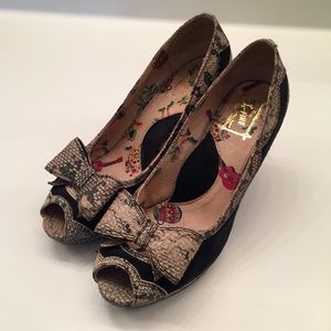 Miss L Fire Peep Toe Platform Shoes 39